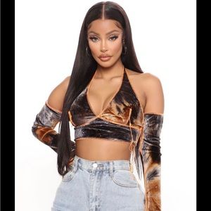 Fashion nova Kim tie dye top never been worn